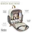 thumbnail image 2 of Parker Baby Diaper Backpack - Full Zip Diaper Bag with Insulated Pockets & Gray Accents - Cream, 2 of 9