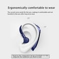thumbnail image 4 of Earphones for Kids, Hwkond Wireless Bluetooth Earbuds Monaural Hanging Ear Type Bluetooth 5.0 Business Make And Receive A Phone Call IPX6 Suitable For Sports Running, Blue, Up to 60% Off, 4 of 8