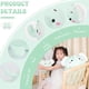thumbnail image 2 of 8 inch Cute Elephant Squishy Plush Hugging Pillow,Super Soft Cartoon Stuffed Animal Toy Gifts for Bedding, Kids Sleeping Kawaii Pillow, 2 of 3