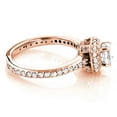 thumbnail image 2 of 14K Cushion Natural 1.2 Ctw Diamond Unique Engagement Ring Halo Design (Rose Gold Size 7), 2 of 3