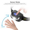 thumbnail image 4 of Headlamp Flashlight USB Rechargeable Headlamp Ultra Bright LED Headlight Motion Sensor Head Lamp/5 Modes/Waterproof for Outdoors  Running  Camping  Hiking, 4 of 10