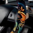 thumbnail image 5 of Musical Instrument 14.5 Inch Printing PVC Leather Car Wheel Cover Steering Wheel Covers Auto Accessories, 5 of 6