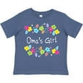 thumbnail image 3 of Inktastic Omas Girl- Bright Flowers Girls Toddler T-Shirt, 3 of 5