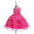 thumbnail image 1 of Toddler Baby Girls Bowknot Tulle Tutu Dress Sleeveless Sequins Flower Wedding Pageant Dress Party Dresses 0-5Years, 1 of 7