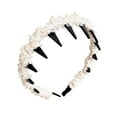thumbnail image 2 of Momihoom Vintage High Cranium Artificial Pearl Hairband,Headband,Wide Pearl Rhinestone Bridal Hair Accessory,for Wedding,Party Or Daily Wear, 2 of 6