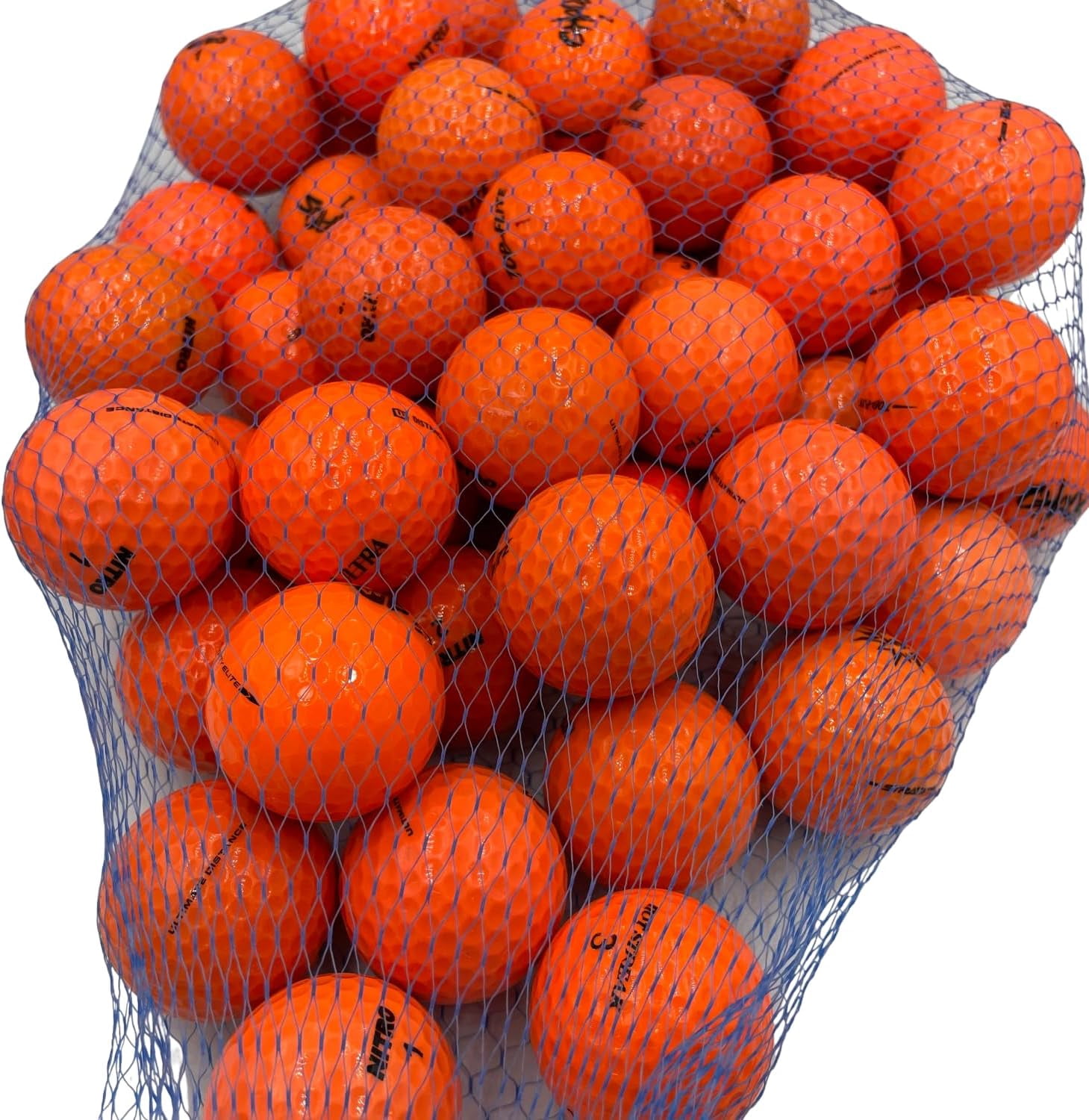 Golf Ball Planet - 50 Pack Orange Recycled Golf Balls (4A / Near Mint)