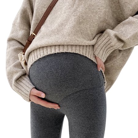 

Realyc Autumn Women Warm Cotton Maternity Stretchy Leggings Soft Skinny Pants Trousers