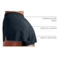 thumbnail image 4 of Shorts CRZ YOGA V con Corte Alto y Secado Rápido Azul Marino XL, 4 of 4