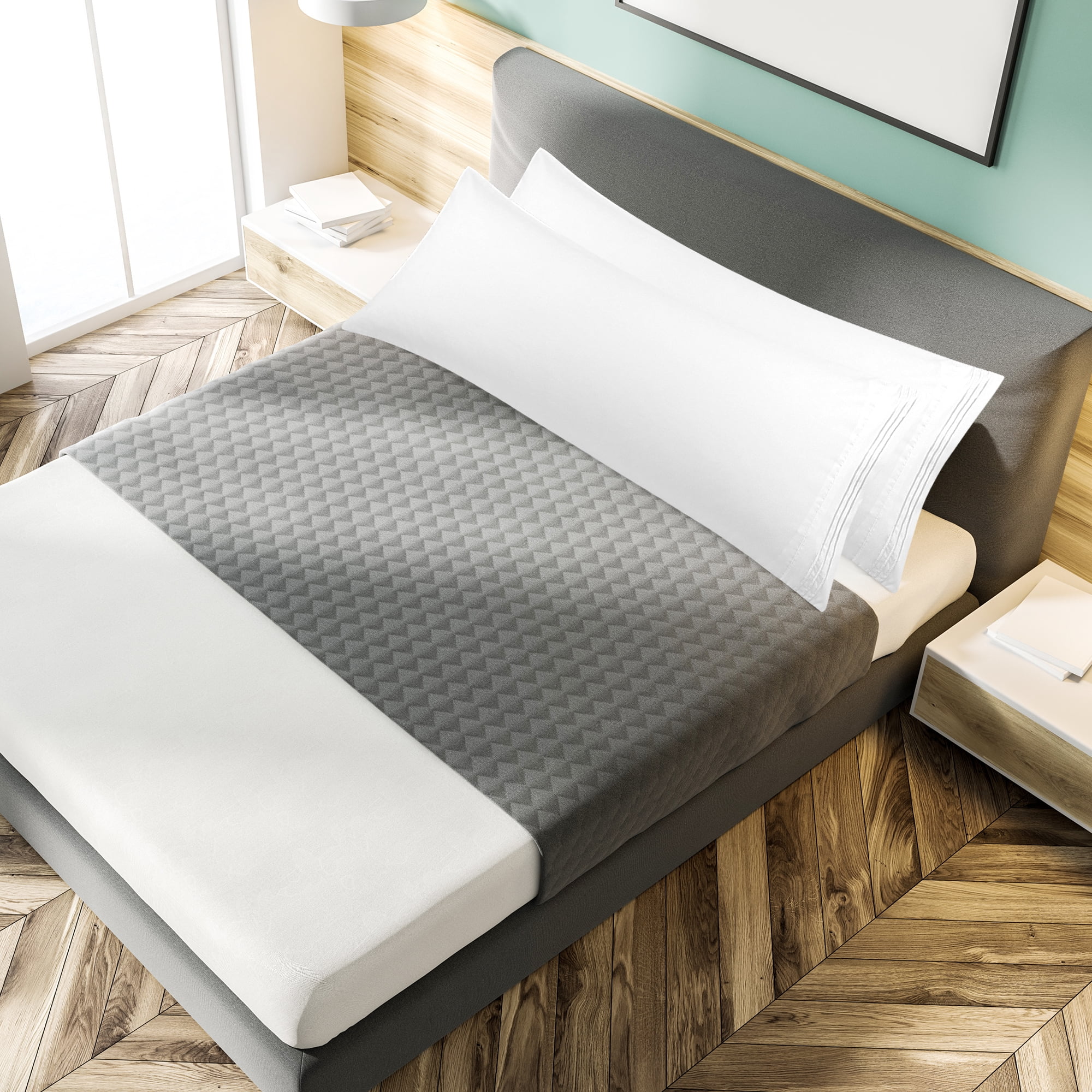 Unique Bargains Polyester Body Pillowcases 2 Pcs with Envelop White 20"x54"