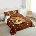 thumbnail image 3 of Manfei Children Kids Cute Capybara Yellow Duck Bedding Comforter Set 2pcs,Stars Print Twin Comforter Sets Microfiber,Cartoon Animal Breathable Bedding Set,Super Cozy Room Decor,Reversible, 3 of 8