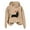 Khaki, variant on Cute Dog Christmas Hoodies for Women 2025 Long Sleeve Puppy Graphic Hooded Sweatshirt for Dog Lovers Pullover Tops
