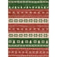 thumbnail image 2 of BERTHMEER 8'X10' Christmas Area Rug for Living Room Large Christmas Rugs for Bedroom Dining Room Holiday Decor for Farmhouse Laundry Vintage Washable Non-slip Rug,Red and Green, 2 of 7