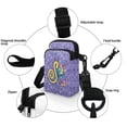 thumbnail image 5 of HELLHERO Butterfly Moon Letter Pattern Double Zipper Polyester Shoulder Bags Adult 4.33"x1.97"x7.09", 5 of 7