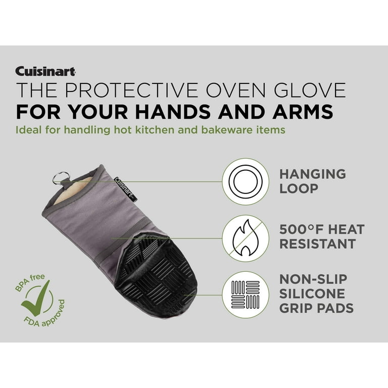 Cuisinart Silicone Oven Mitts, 2 Pack – Heat Resistant To 500