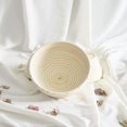 thumbnail image 5 of Cesta de corrección de pan redonda Cuenco para leudar pasta hecho a mano Cesta de pan de panaderos profesionales Color madera, 5 of 5