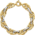 thumbnail image 4 of 14K Two-Tone Polished Fancy Link Bracelet (8.25 X 11.5) Made In Italy sf2351-8.25, 4 of 5