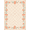 Peach Pink Cream, Pattern 7, variant on ODIKA 4'x6' Washable Area Rug Cottage Vintage Bouquet With Romantic Spring Petal Border Floral Rose Refined for Bedroom, Reading Nook, Pet Friendly & Non-Shedding