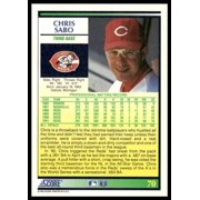 1992 Score Chris Sabo #70 Cincinnati Reds Baseball Card Very Good Cincinnati Reds MLB Baseball Trading Card