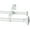 White, variant on 24"-48"/ 48"-84"/ 84"-120" Square UrnTelescoping Double Window Treatment Curtain Rod 5/8-inch Diameter for Home Office Bathroom Balcony