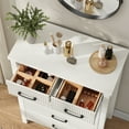 thumbnail image 4 of Nifamembo Modern Fluted 6 Drawer Dresser with Solid Wood Legs for Bedroom, Entryway, 4 of 8