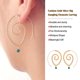 thumbnail image 5 of Sonducket Pendientes Oreja Cuelga Joyería exagerada Oro Plata Aro Pendiente Fiesta Boda Banquete Par Ropa, zapatos y accesorios Miscelánea Oro Sonducket AP010226-02, 5 of 6