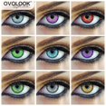 thumbnail image 2 of Lentillas de colores para Halloween, lentes de contacto de OVOLOOK-1pair(2 piezas), de arte multicolor, para Cosplay, hermoso ojo, (diámetro: 14,5 m), 2 of 4