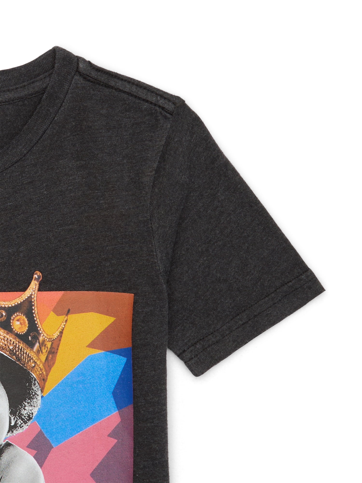 Notorious BIG Boys Kaleidoscope Graphic Tee with Short Sleeves, Sizes 4-18