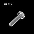 thumbnail image 3 of Unique Bargains M6x25mm Plastic Phillips Bolts PC Pan Head Machine Screws Transparent 20 Pack, 3 of 5