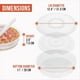 thumbnail image 5 of Porta Pizzas de 12 Pulgadas con Tapa y Divisor, Paquete de 2, Contenedor Reutilizable para Pizza, Porta Pizza Expandible con Asa, 5 of 5