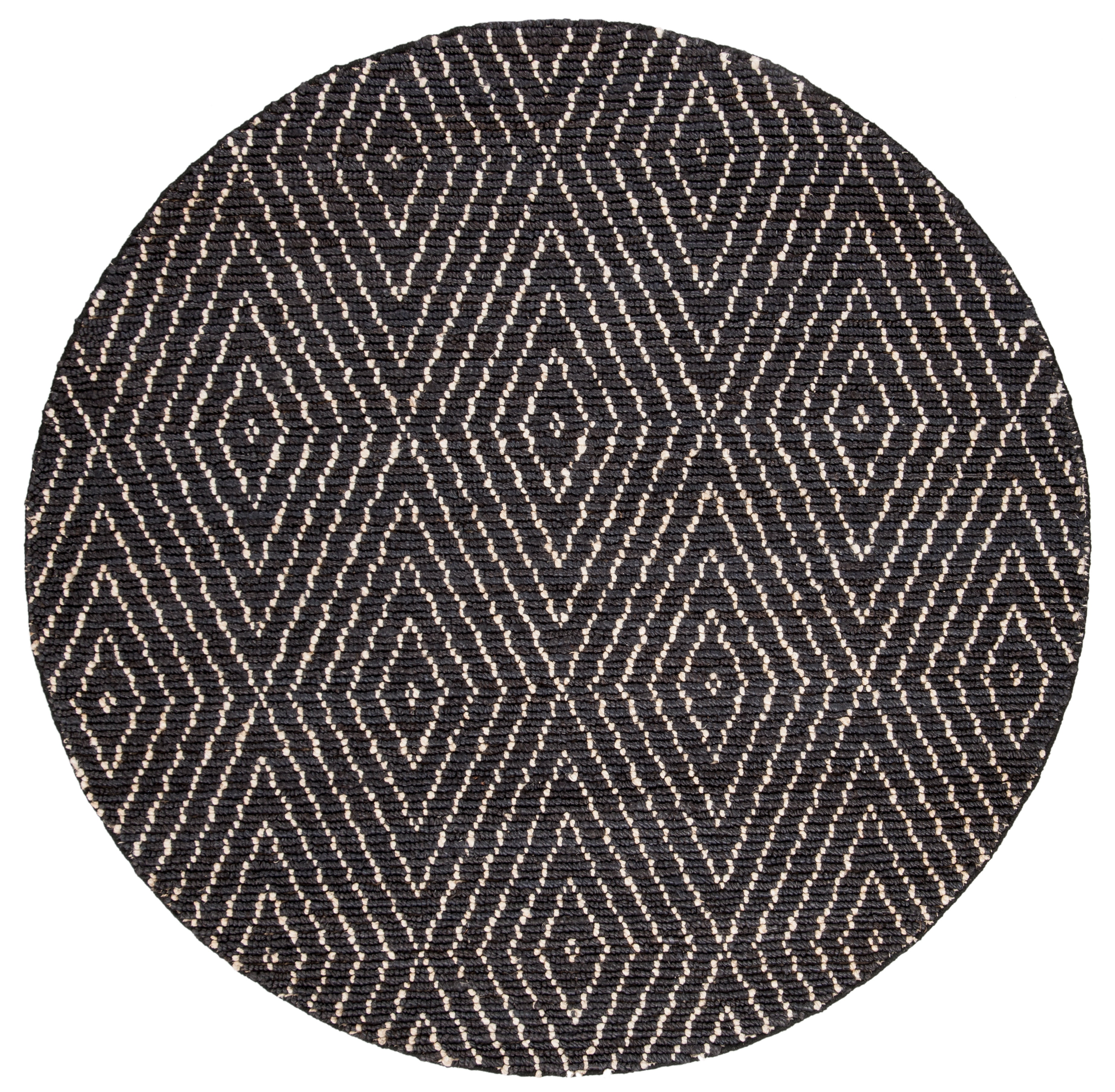 Safavieh Bohemian Caymen Geometric Area Rug, Black/Ivory, 4' x 4' Round