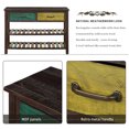 thumbnail image 4 of Wulawindy Retro Console Table for Entryway with Drawers and Shelf Living Room Furniture (Antique White), 4 of 7