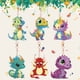 thumbnail image 2 of Llaveros Taladro Llavero Arte Colorido DIY Dinosaurio Lindos Con Diamantes, 2 of 9