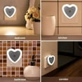 thumbnail image 5 of FloreceBien Regalos para el hogar con luz nocturna de inducción controlada por luz inteligente en forma de corazón, 5 of 5