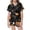 A-Black, variant on Shadoumai Big Teen Halloween Pajamas Silk Button Up Ghost Print Short Sleeve Button Shirt Shorts Pajama Set Comfy Home Clothes Sleepwear for Teens