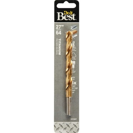 

Do it Best 27/64 In. Titanium Drill Bit