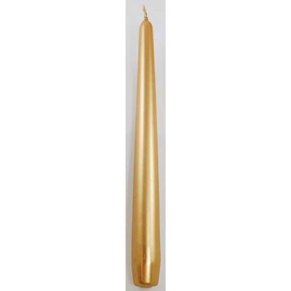 9" Gold taper candle