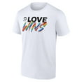 thumbnail image 2 of Men's White Pittsburgh Penguins Love Wins T-Shirt, 2 of 3