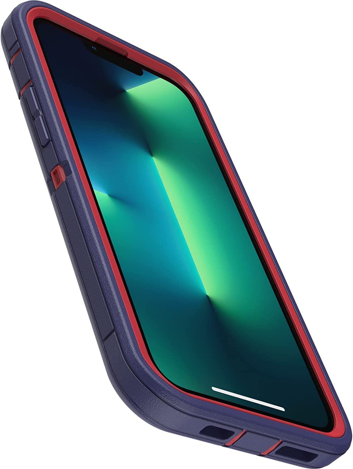 OtterBox Defender Series Screenless Edition Case for iPhone 13 Pro Max & iPhone 12 Pro Max Only - Holster Clip Included - Non-Retail Packaging - American Flag