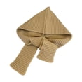 thumbnail image 1 of Pasamontañas de invierno, gorro, calentador de cuello, bufanda con capucha para mujer, para caminar en invierno Caqui, 1 of 7
