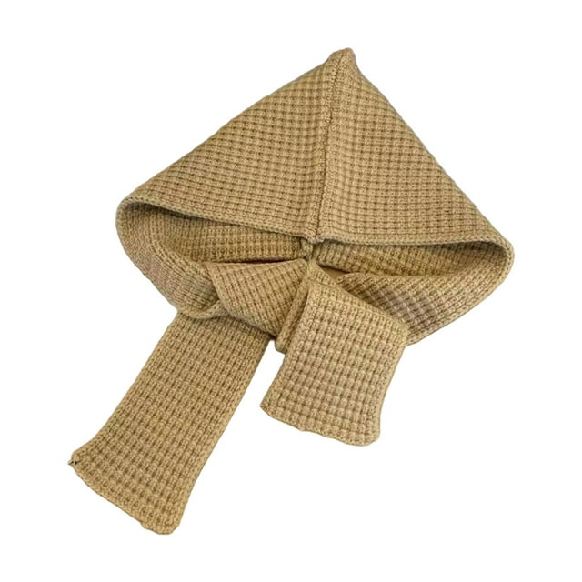 Pasamontañas de invierno, gorro, calentador de cuello, bufanda con capucha para mujer, para caminar en invierno Caqui