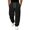 Black, variant on Men's Sweatpants Joggers Fleece Lined Warm Winter Pants Drawstring Elastic Waist Cuffed Harem Trousers Casual Loose Fit Lounge Pants Running Workout Gym Athletic Bottoms