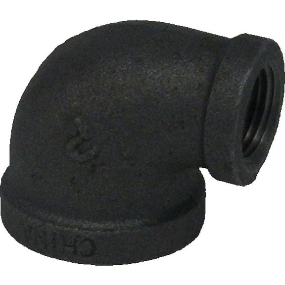 3/4"x1/2" Black Iron 90deg Elbow