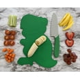 thumbnail image 3 of Handstand Kitchen Dinosuar Shaped Cutting Board with 6" Serrated Knife for Kid Safe Cooking, 3 of 7