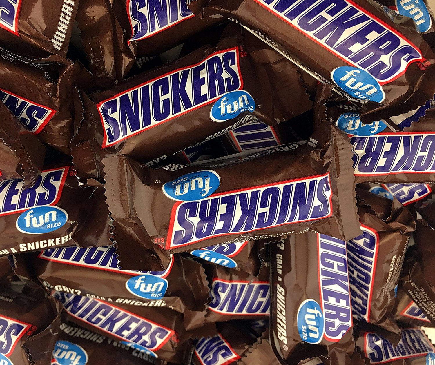 Snickers Fun Size Chocolate Caramel Candy Bars Treat Size Bulk Pack 