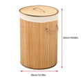 thumbnail image 2 of Cesto de Ropa Sucia Grande con Tapa, Plegable Cesta de Comestibles Cubo de Almacenamiento de Ropa Sucia para Habitación, 2 of 9