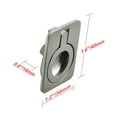 thumbnail image 3 of Utopia Alley Kent Cabinet Ring Pull Knob - Decorative Cabinet Drop Pull Knobs for Cabinets and Drawers - Vintage Cabinet Hardware with Hand Finished Brushed Nickel - Metal Drawer Pull Knobs 1.6", 3 of 5