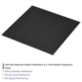 thumbnail image 3 of Uxcell UHMW Sheet Ultra High Molecular Weight Polyethylene Sheet Hard Plastic Sheet Board 8''x 8'' x 0.08'' Black 2pcs, 3 of 6