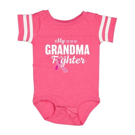 

Inktastic Breast Cancer Awareness My Grandma is a Fighter Gift Baby Boy or Baby Girl Bodysuit