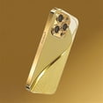 thumbnail image 2 of Curranet Golden Scale Pattern Hard Case for iPhone, Scale-Patterned Gold Plating, for iPhone 17/16/15/14/13pro Max (Gold,13 Pro Max), 2 of 5