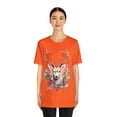 thumbnail image 4 of It's Christmas My Deer Smile Streetwear Unisex Jersey Short Sleeve T-shirt, 4 of 10